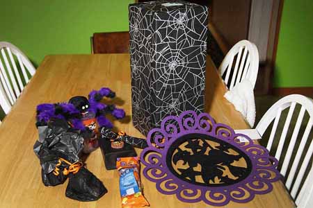 It was Halloween's answer to Christmas.  Everything was neatly wrapped in appropriated Halloween Style paper.  I felt like a kid on Christmas Morning.