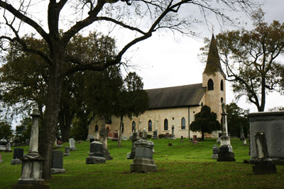 And there it is.  This church has been there since 1830.  It was the main parish for many an Irish Imigrant who went to work building the Illinois &amp; Michigan Canal.  Many were killed in that line of work.  That's the bases for many a ghost stories surrounding the Sag.