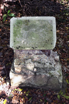 From what I've been told, this is one of the very oldest grave markers in the Sag.  It's possible, though not provable, that this marker actualy predates the establishment of the St. James Parish by almost 100 years.  Unfortunately, that can not be substantiated.